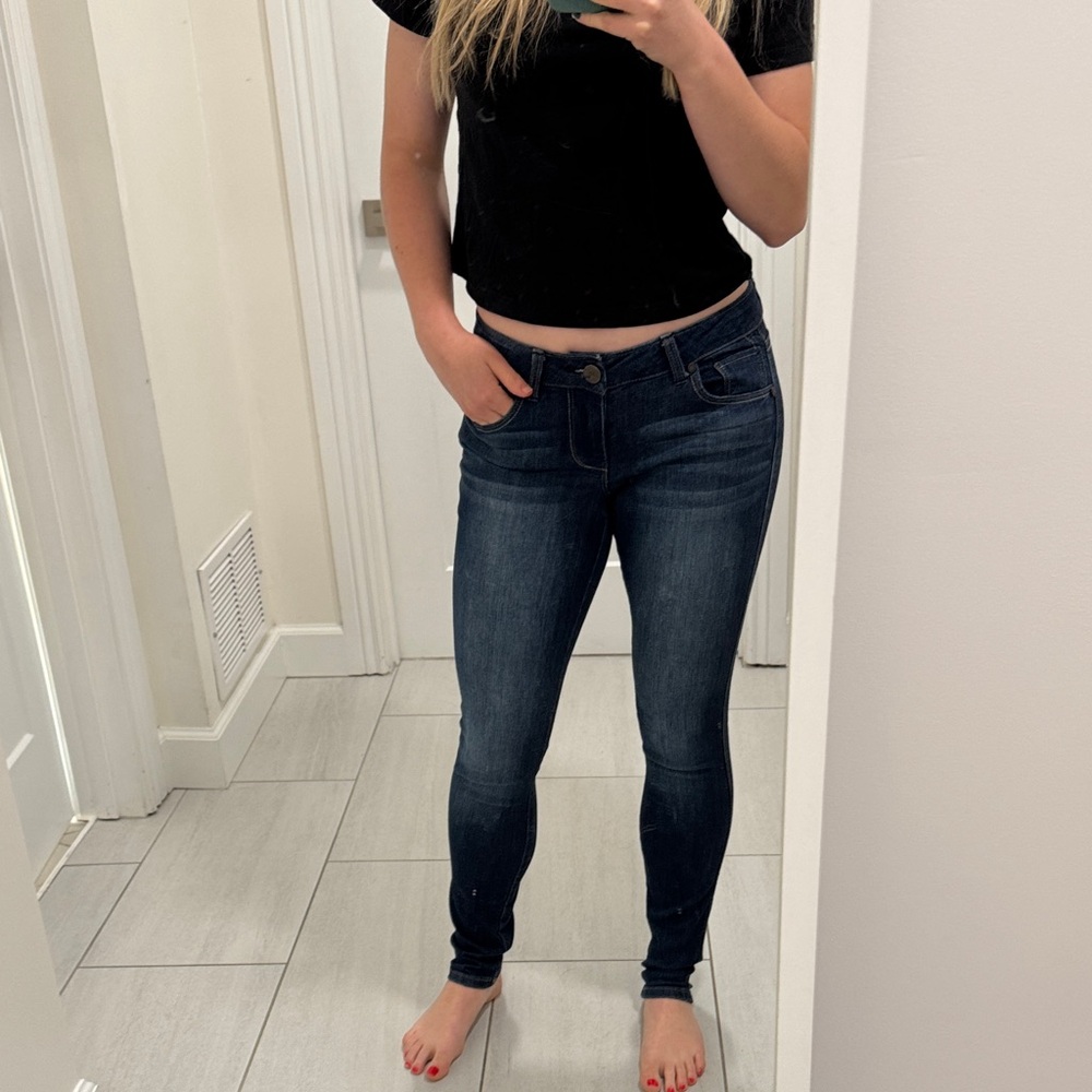 1822 Denim Women's Dark Indigo Skinny Jeans